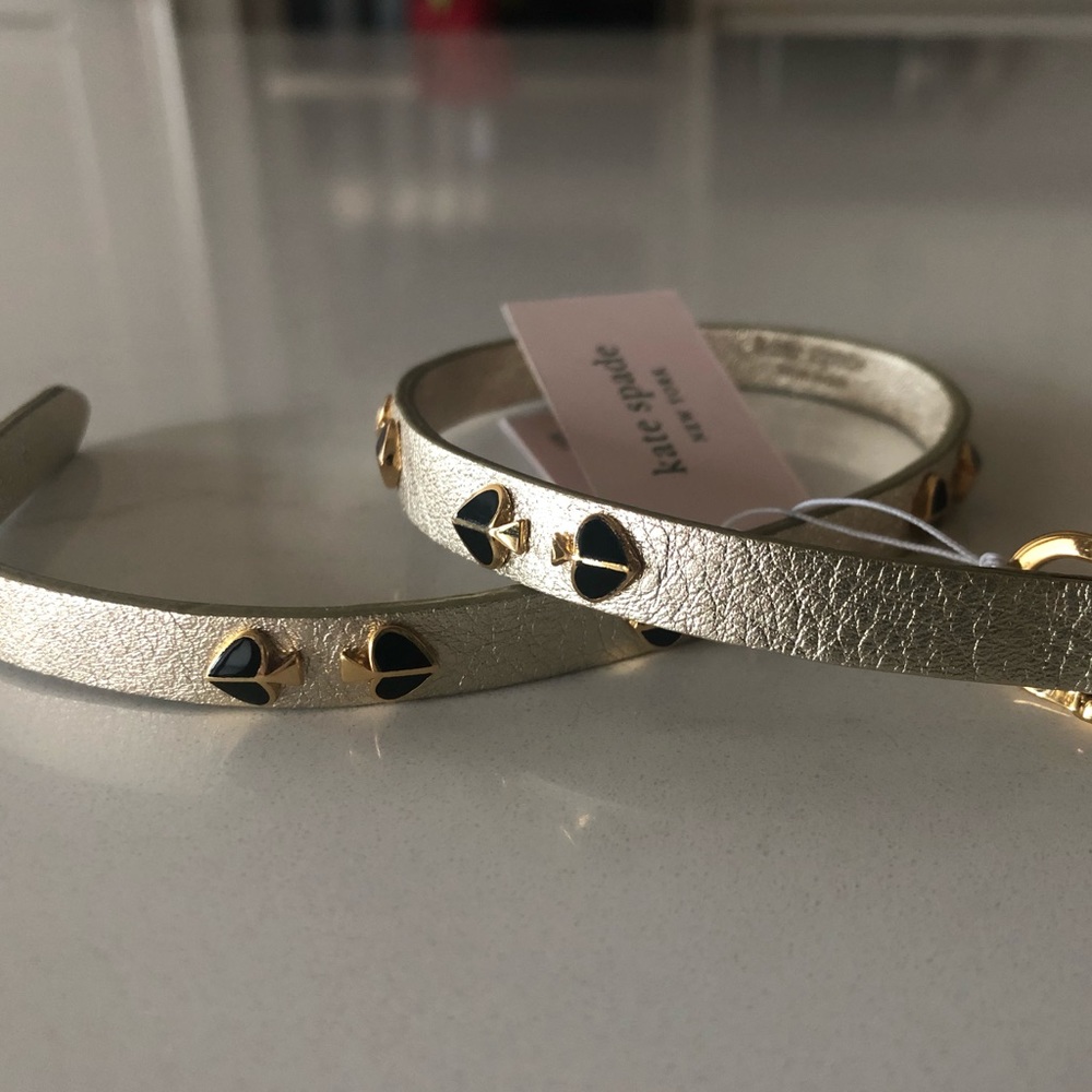 Kate spade Heritage Double Wrap Leather Gold and Black Bracelet - Picture 5 of 5
